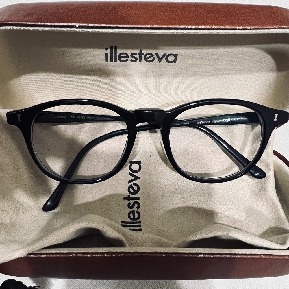 illesteva black frame optical lenses